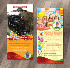 Flyer Design by alex989 for Cleethorpes Light Railway Ltd | Design: #13482859