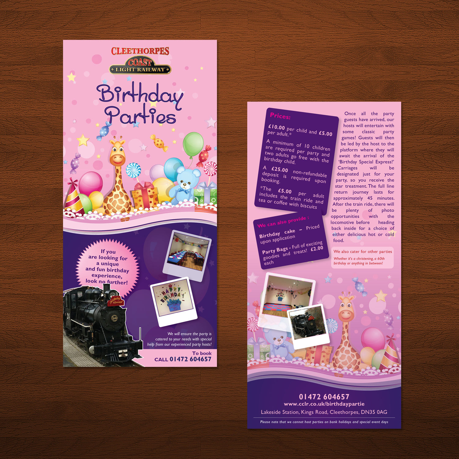 Flyer Design by tanmoy.pramanik for Cleethorpes Light Railway Ltd | Design #13523307