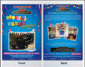 Flyer Design by SAI DESIGNS for Cleethorpes Light Railway Ltd | Design #13553270