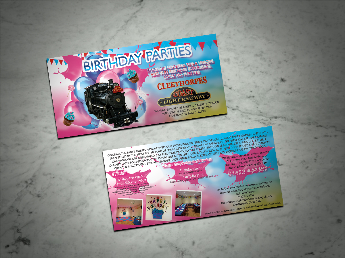 Flyer Design by Scorpius design for Cleethorpes Light Railway Ltd | Design #13449249