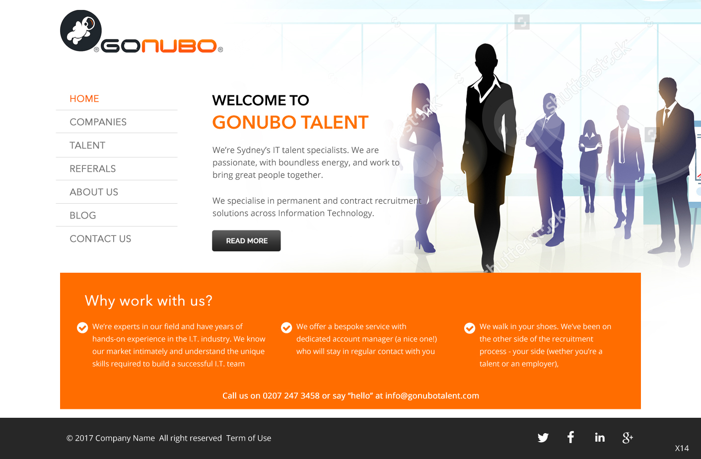 Wordpress Design by pb for V&A Creative Pty Ltd  | Design #13437718