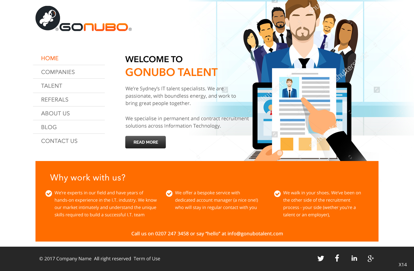 Wordpress Design by pb for V&A Creative Pty Ltd  | Design #13437722