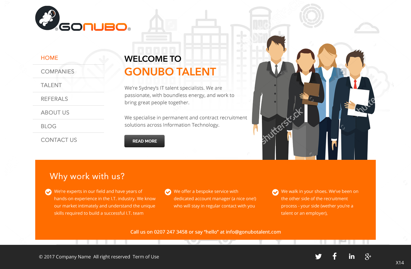 Wordpress Design by pb for V&A Creative Pty Ltd  | Design #13437731