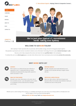 Wordpress Design by pb for V&A Creative Pty Ltd  | Design: #13440320