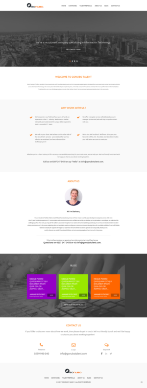 Wordpress Design by pb for V&A Creative Pty Ltd  | Design: #13458929