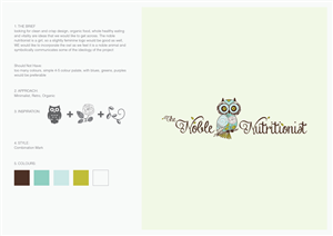Logo Design by Design Brigade for The Noble Nutritionist | Design: #2468385