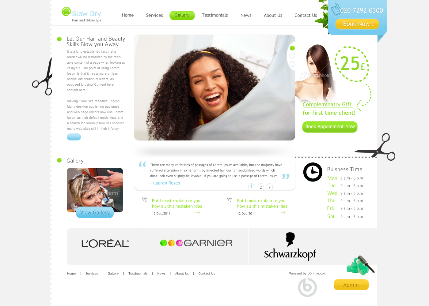 Web Design by KKORZENIOWSKI. for bOnline Ltd. | Design #538861
