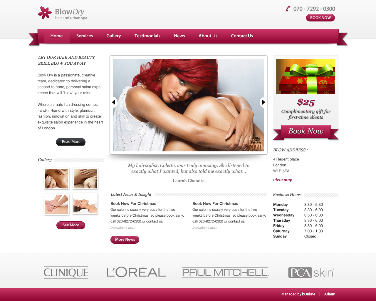 Web Design by Lauren for bOnline Ltd. | Design #534917