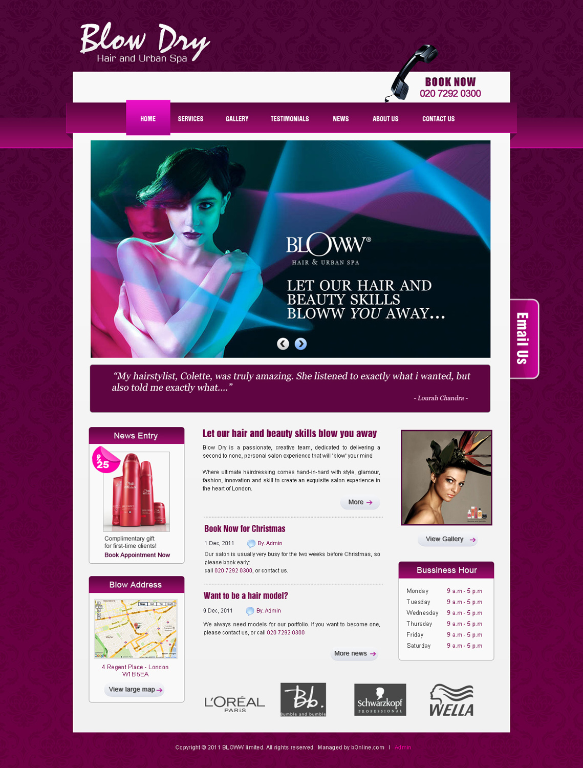 Web Design by AriefK for bOnline Ltd. | Design #536194