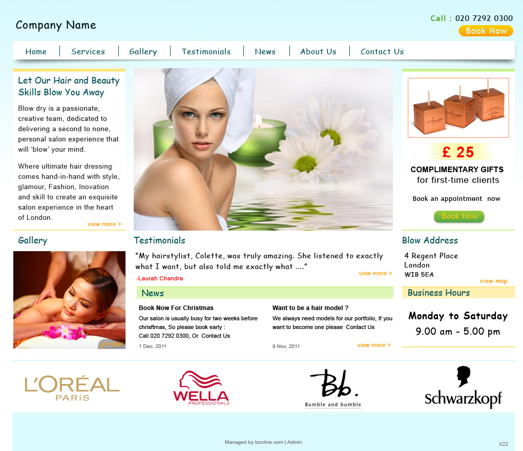 Web Design by pb for bOnline Ltd. | Design #537020