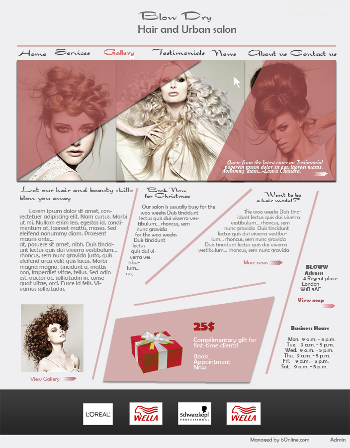 Web Design par orlo pour bOnline Ltd. | Design #540285