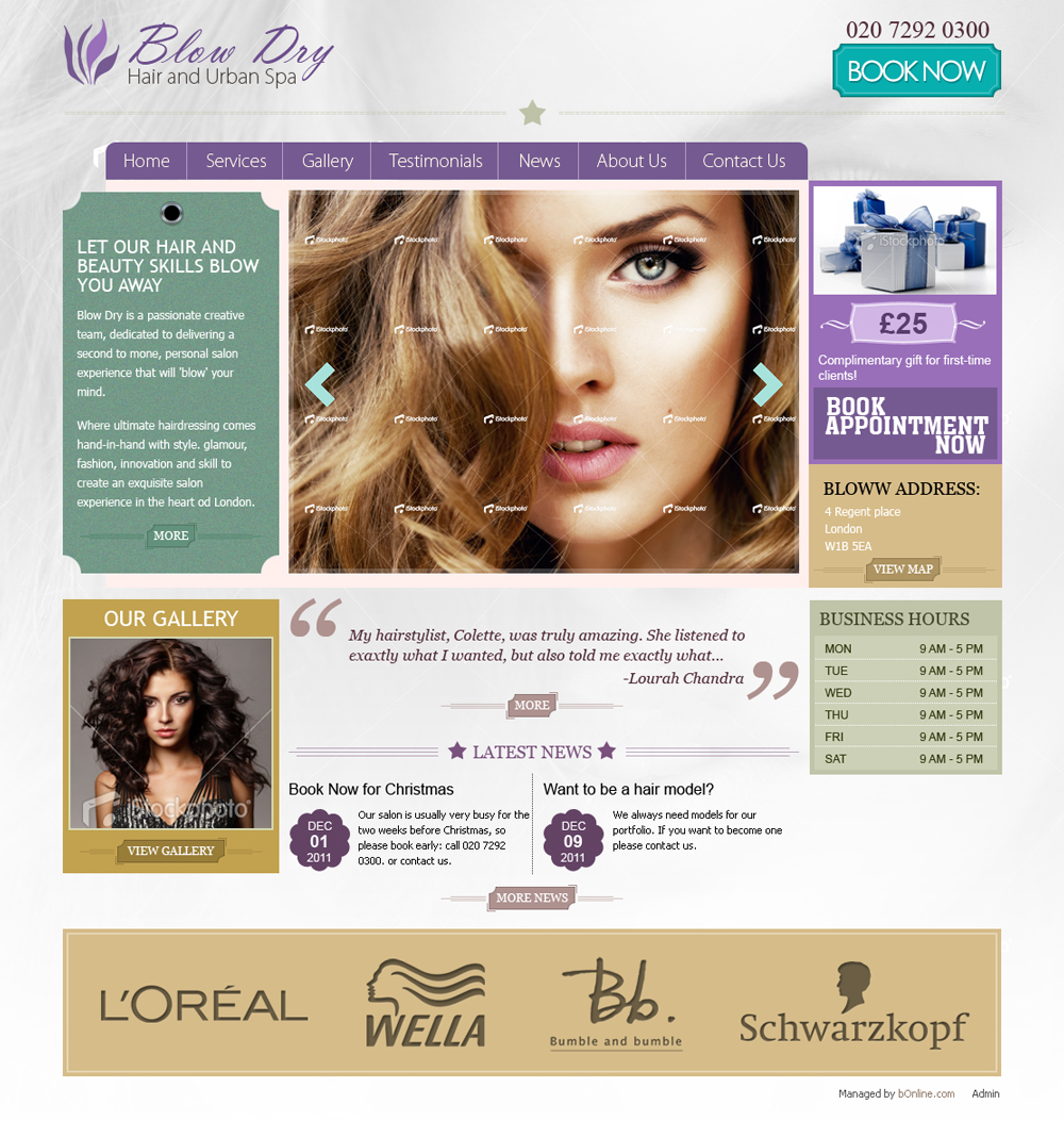 Web Design by ShreejiAkshar for bOnline Ltd. | Design #537287