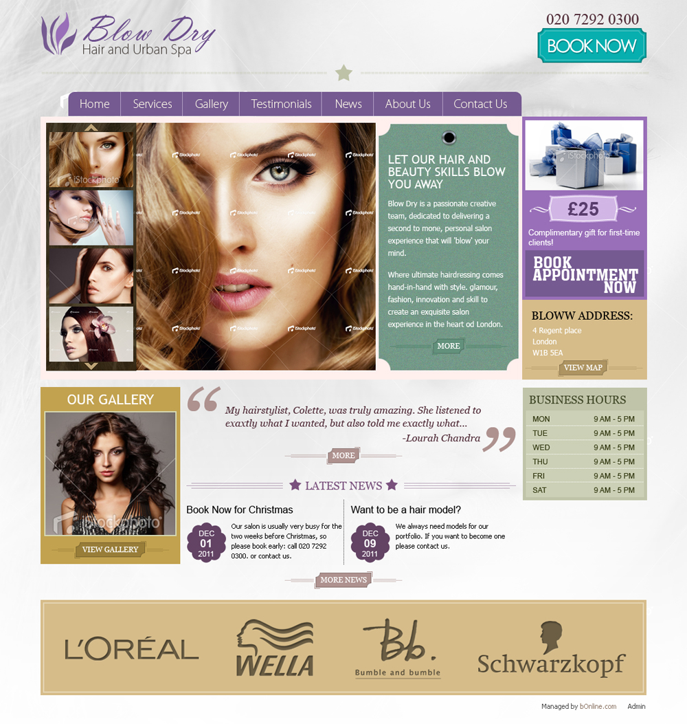 Web Design by ShreejiAkshar for bOnline Ltd. | Design #538671