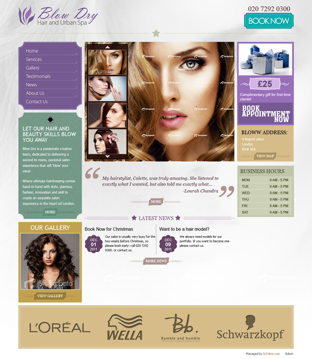 Web Design by ShreejiAkshar for bOnline Ltd. | Design #538681