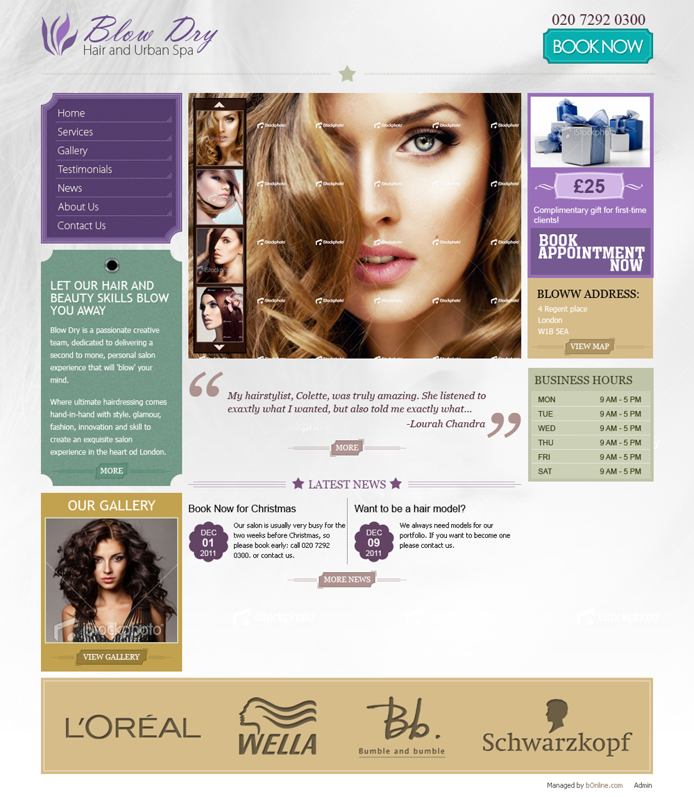 Web Design par ShreejiAkshar pour bOnline Ltd. | Design #538700