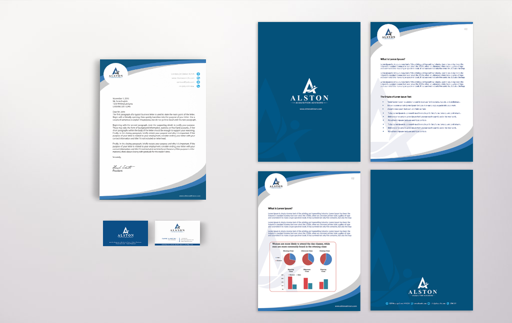 Stationery Design by Sarah Mathews for Alston Global Strategies LLC | Design #13437989