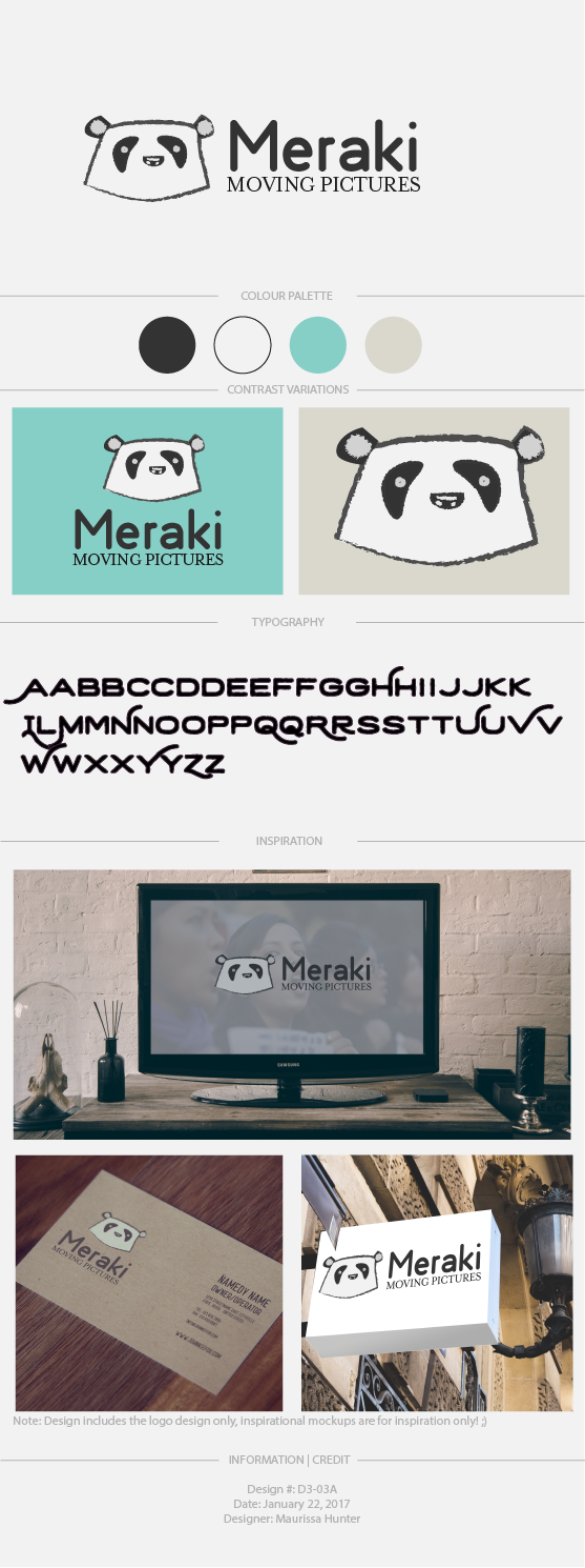 Diseño de Logo por Maurissahunter para Meraki Moving Pictures | Diseño #13451481