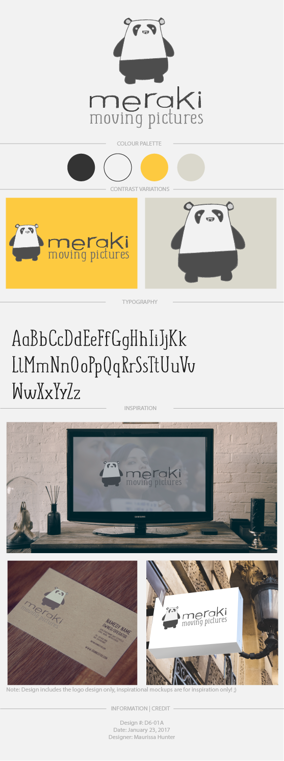 Diseño de Logo por Maurissahunter para Meraki Moving Pictures | Diseño #13459080