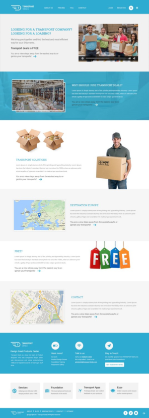 Web Design by pb for Transport.deals | Design: #13473498