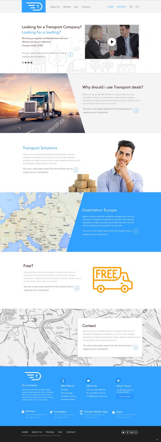Web Design by pb for Transport.deals | Design #13473499