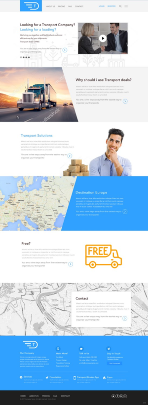 Web Design by pb for Transport.deals | Design: #13473499