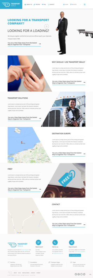 Web Design by pb for Transport.deals | Design: #13473500