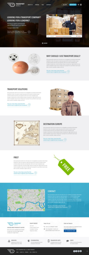 Web Design by pb for Transport.deals | Design: #13487773
