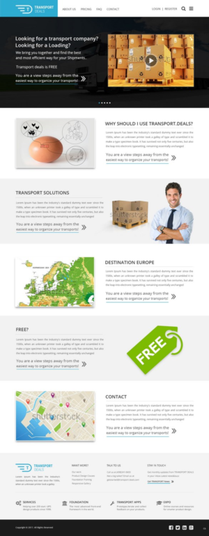 Web Design by pb for Transport.deals | Design: #13487774