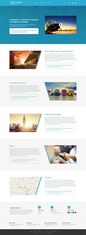 Web Design by pb for Transport.deals | Design: #13487775