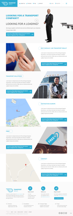 Web Design by pb for Transport.deals | Design: #13509078
