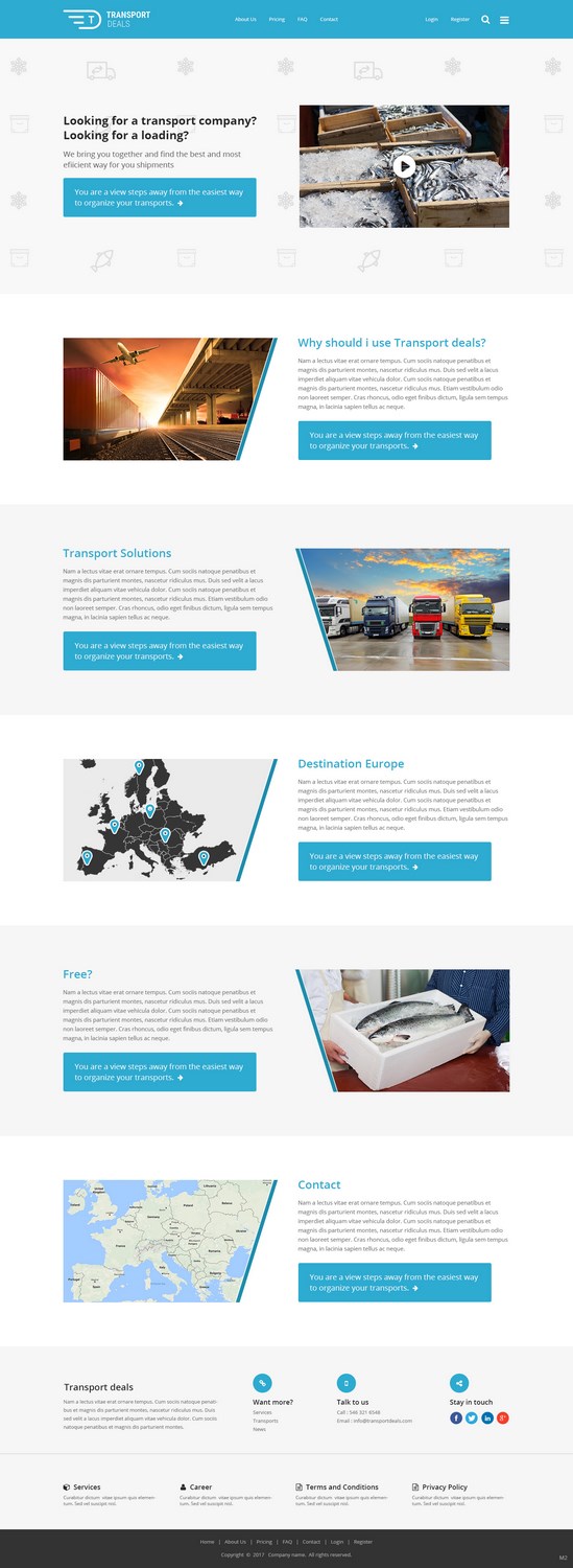 Diseño Web por pb para Transport.deals | Diseño #13509079