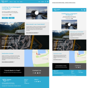 Web Design par taylordesign pour Transport.deals | Design #13561143