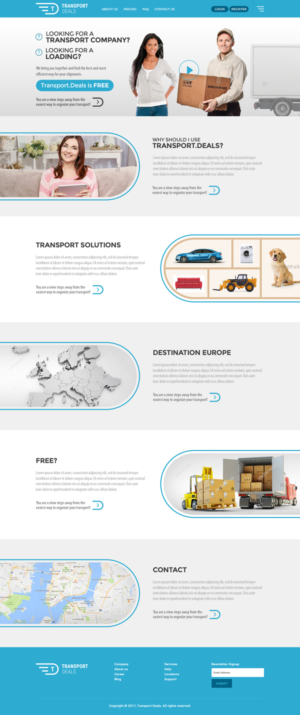 Web Design by sirindesigner for Transport.deals | Design: #13575281