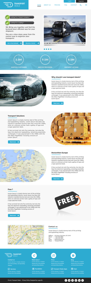 Web Design par bdesigner9 pour Transport.deals | Design #13499778