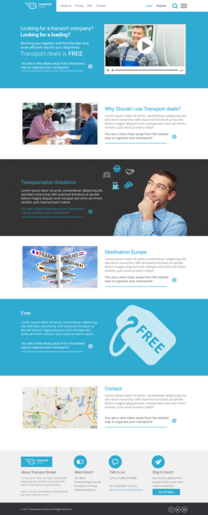 Web Design par Ayesha Khan pour Transport.deals | Design #13502026