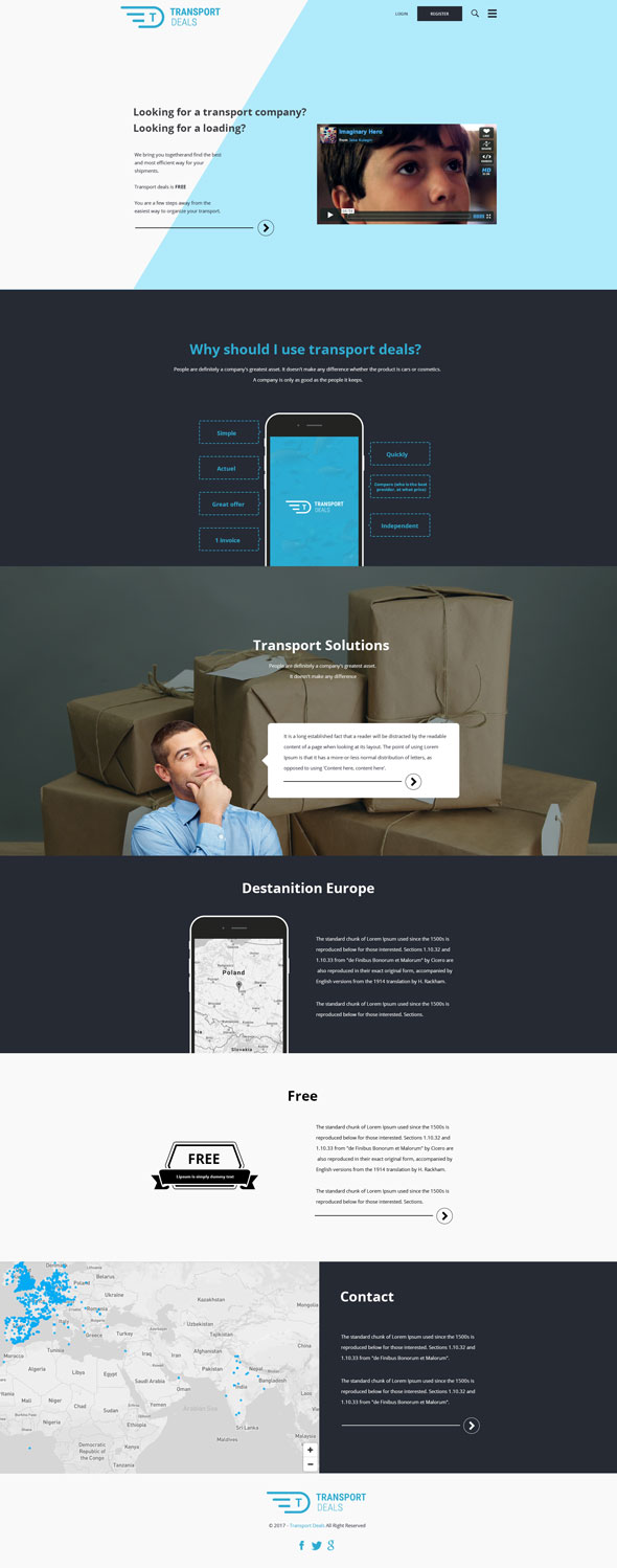 Web-Design von dpdeb21 für Transport.deals | Design #13507048