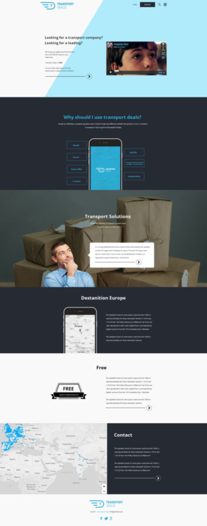 Web Design par dpdeb21 pour Transport.deals | Design #13507048