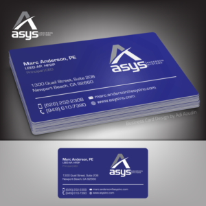 Business Card Design by adiazudin for asys, inc | Design #13430730