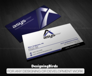 Visitenkarten-Design von Designing Birds für asys, inc | Design: #13433988