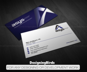 Visitenkarten-Design von Designing Birds für asys, inc | Design: #13438493