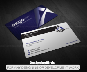 Visitenkarten-Design von Designing Birds für asys, inc | Design: #13438720