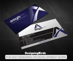 Visitenkarten-Design von Designing Birds für asys, inc | Design: #13439162