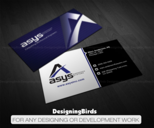 Visitenkarten-Design von Designing Birds für asys, inc | Design: #13439249
