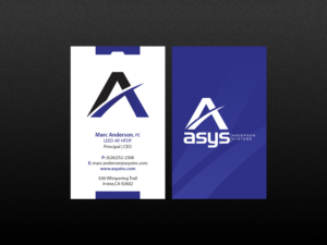 Visitenkarten-Design von Creations Box 2015 für asys, inc | Design: #13439110