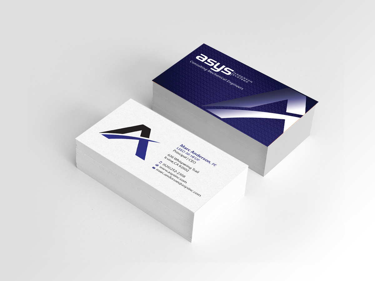 Visitenkarten-Design von Creations Box 2015 für asys, inc | Design #13439111