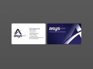 Visitenkarten-Design von Creations Box 2015 für asys, inc | Design: #13439115