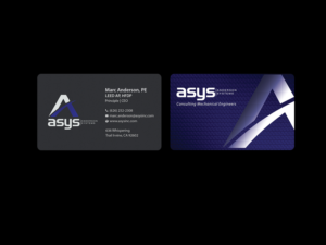 Visitenkarten-Design von Creations Box 2015 für asys, inc | Design: #13439232