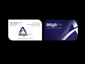 Visitenkarten-Design von Creations Box 2015 für asys, inc | Design: #13439234