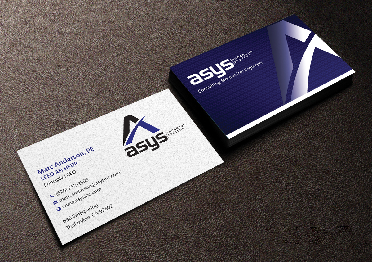 Business Card Design by Creations Box 2015 for asys, inc | Design #13439241