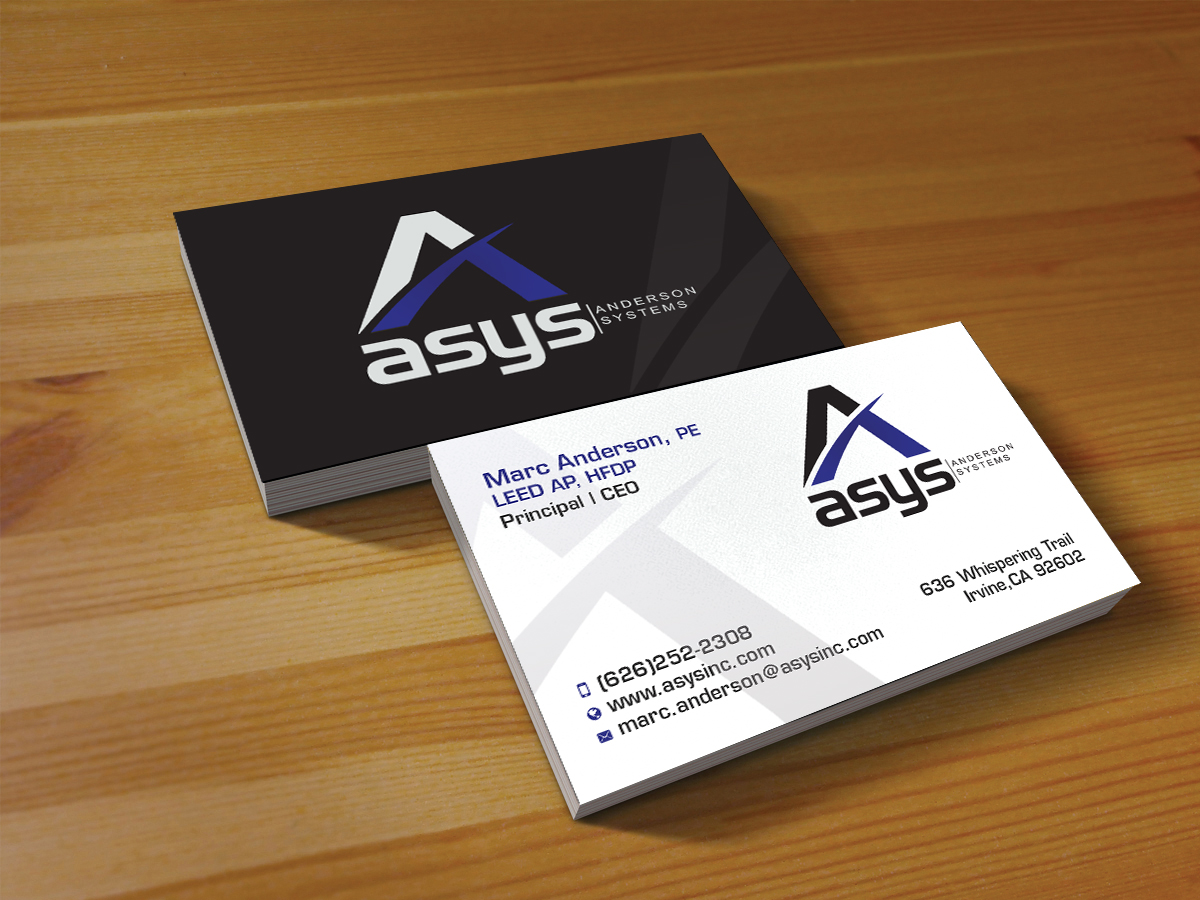 Business Card Design by Creations Box 2015 for asys, inc | Design #13455606